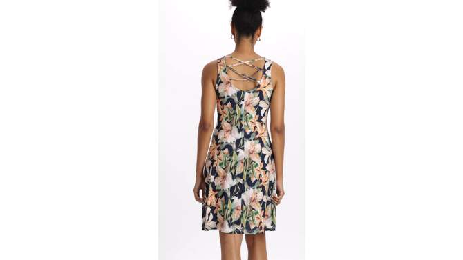 LASCANA Women's Floral Print Strappy Back Dress Sundress Summer, 2 of 11, play video