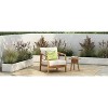 Okak 16" Boho Outdoor Accent Chair Acacia Club Chair with Woven Back,Set of 1/2,Patio Lounge Armchair for Porch,Garden,Backyard,400lbs Max - 3 of 4