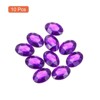 Unique Bargains Acrylic Flat Back DIY Decor Jewelry Oval Gems 10 Pcs - 3 of 4