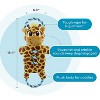ZippyPaws Dog Tug Toy for Tugging Squeaky Fun, 15.4 Inch Giraffe, Yellow, Small - 3 of 4
