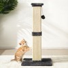 Heynemo 32" Cat Scratching Post, Sisal Cat Scratcher with Hanging Ball Toy, Tall Scratch Pole for Indoor Cats, Cat Scratch Post for Cats - 2 of 4