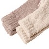 Alilang Women's 3-Pack Anti-Slip Fuzzy Grip Socks for Cozy Indoor Comfort - 4 of 4