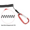 Unique Bargains Retractable Flexible Waterproof Rustproof Lanyard Safety Cord Spiral Lanyard 2 Pcs - 4 of 4