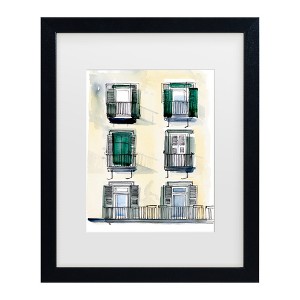 Trademark Fine Art - Jennifer Paxton Parker On the Sunny Side of the Street II Matted Framed Art - 1 of 4