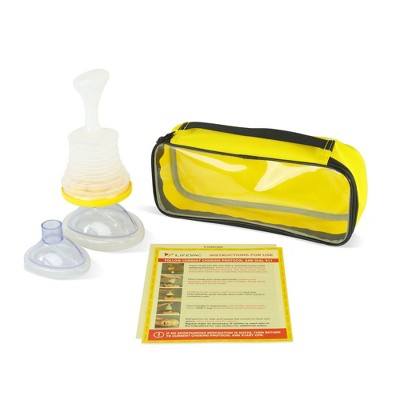 LifeVac Travel Kit - Portable Choking Rescue Device, Kid & Adult Masks, Bag