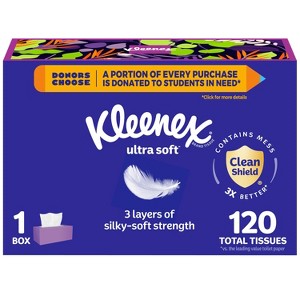 Kleenex Ultra Soft 3-Ply Facial Tissue - 1 of 4