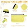 Unique Bargains Canvas Plain Zipper Toiletry Makeup Organizing Bags 8 Pcs - 2 of 4