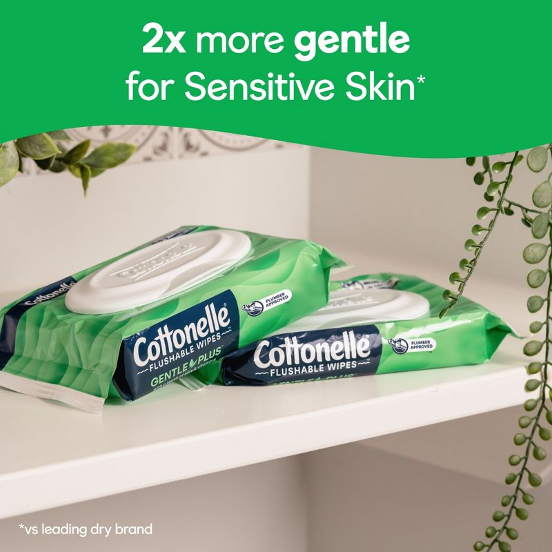 Cottonelle GentlePlus Flushable Wipes, 4 of 13
