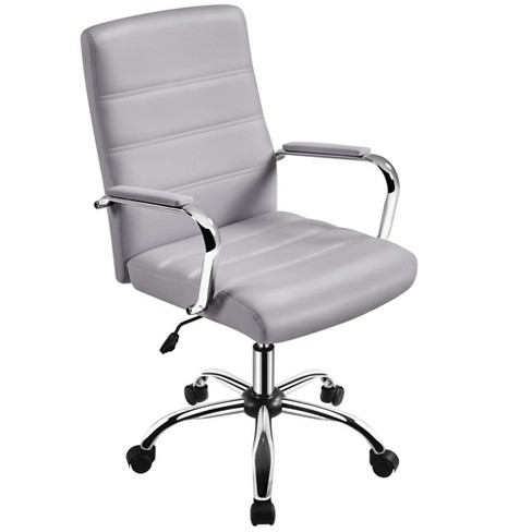 Yaheetech office chair adjustable deals pu leather 360 swivel