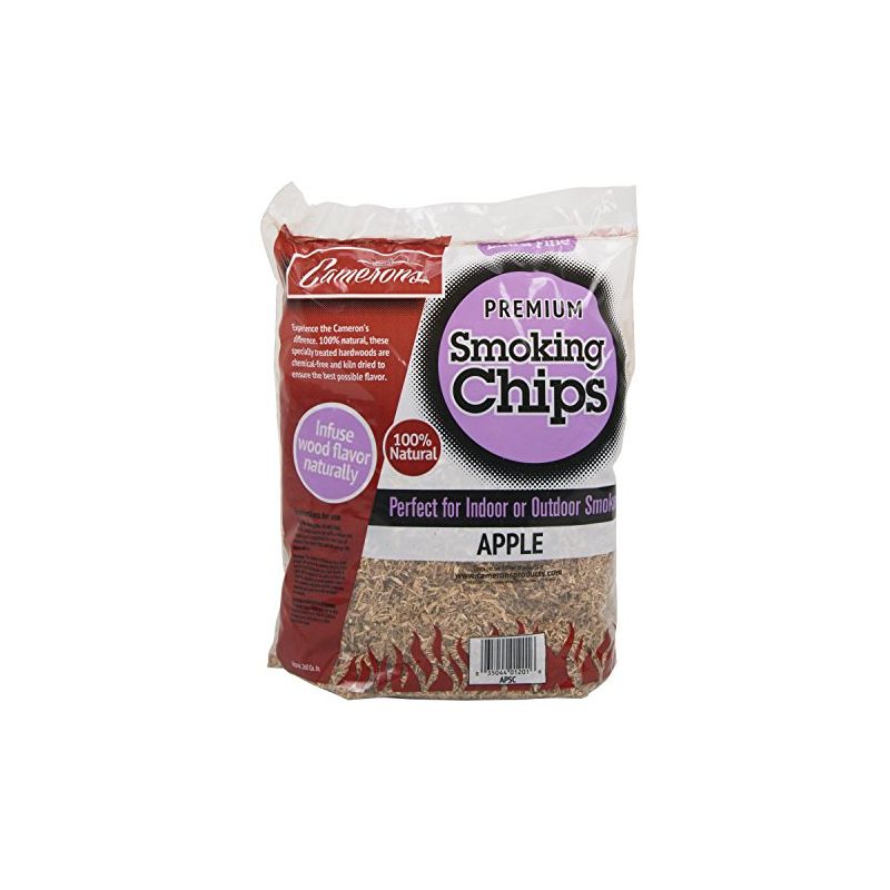 Camerons Smoking Chips (Apple) ~ 2 Pound Bag, 260 cu. in. - Barbecue Chips- Kiln Dried, Natural Extra Fine Wood Smoker Sawdust Shavings, 1 of 2