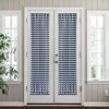 Kate Aurora Plaid Country Farmhouse French Door Curtain Panel With Matching Tieback - 2 of 4