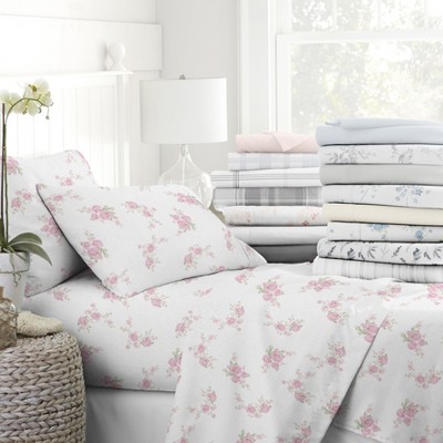 100% Cotton Flannel Sheets,  4PC Super Soft Bed Sheets, Easy Care,  Solid Color - Becky Cameron