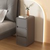 YIYIBYUS Bedside Table with 3 Drawers, Modern Small Narrow Nightstand - 2 of 4