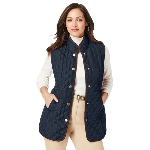 Plus size store quilted vest