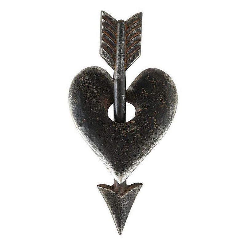 10&#34; x 4.5&#34; Metal Heart and Arrow Accent Piece - Storied Home, 1 of 5