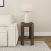 Plank+Beam Solid Wood Side Table, Modern Rounded Edge Slim Side Table for Living Room, 25" - 2 of 4
