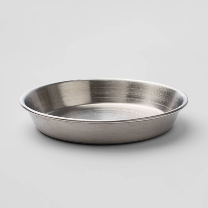 Matte Stainless Steel Cat &#38; Dog Dish Bowl - Silver - 13.2oz - Boots &#38; Barkley&#8482;, 1 of 5