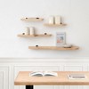 MH London Dale 36" Set of 4 Wall Mounted Shelves Mango Wood - 4 of 4