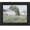 HomeRoots Green Country Morning Black Framed Print Wall Art - 4 of 4