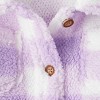Carter's Just One You® Baby Girls' 3pc Plaid Sweatshirt with Long Sleeve Bodysuit and Leggings Set - Purple - 4 of 4
