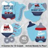 Big Dot of Happiness Railroad Party Crossing - 4 Steam Train Baby Shower Games - 10 Cards Each - Gamerific Bundle - 2 of 4