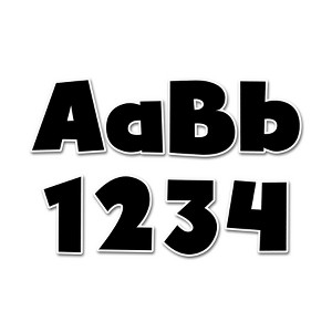 Creative Teaching Press® Bold Black 4" Designer Letters, 199 Pieces - 1 of 4
