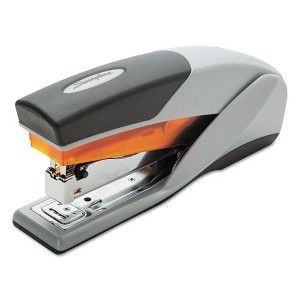 Swingline Optima 25 Reduced Effort Stapler, 25-Sheet Capacity, Gray/Orange - 1 of 4