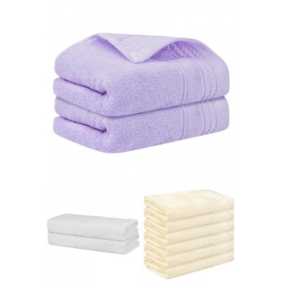 REGALWOVEN Striped Soft Absorbent Bathroom Cotton Towel Set 3 Pcs
