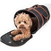 Pet Life Airline Approved Fashion Cylinder Posh Pet Carrier Black-M - 2 of 3
