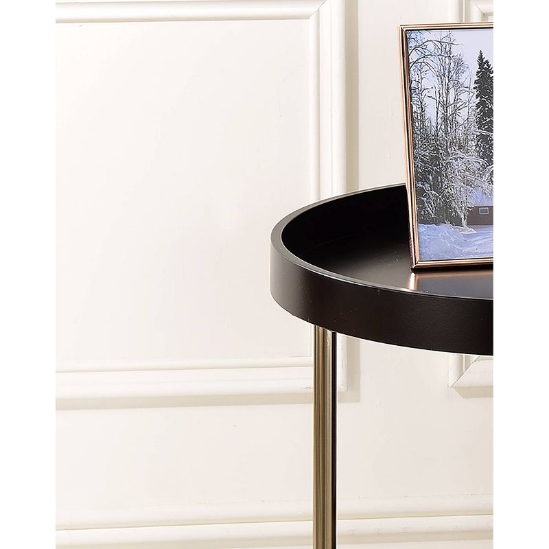 21.75" Edie Mid-Century Lipped Edge Accent Table - Ore International, 5 of 6