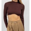 Women's UNDERBUST MOCK CROP - OLIVACEOUS - 2 of 4