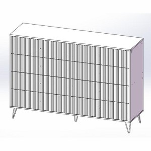 Dresser for Bedroom, 8 Drawer Double Dresser, Modern Chest of Drawers for Bedroom, Living Room, Entryway and Closet - 1 of 1