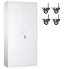 AOBABO 4-Shelf Metal Freestanding Cabinet, Garage Cabinet with Detachable wheels - 2 of 4