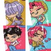 KPop Demon Hunters Saja Boys 5-Pair Pack Ankle Socks - 4 of 4
