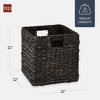 Best Choice Products 12x12in Hyacinth Baskets, Set of 5 Multipurpose Collapsible Organizers w/ Inserts - 2 of 4