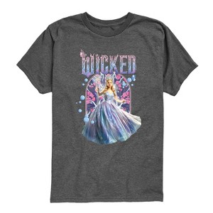 Boys' - Wicked - Glinda Fun Florals Short Sleeve Graphic T-Shirt - 1 of 4