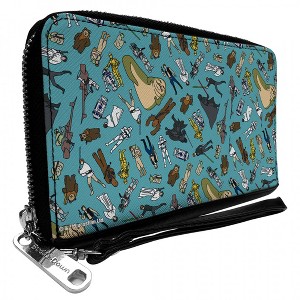 Adult Star Wars Original Trilogy Characters PU Leather Zip Around Wallet - 1 of 4