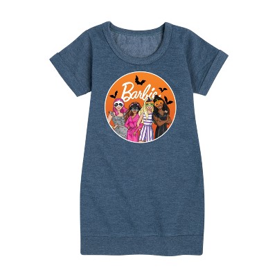 - Barbie - Costume Party Graphic Short Sleeve Fleece Dress
