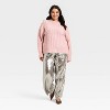 Women's Metallic Foil Pull-On Pants - A New Day™ Silver - 3 of 3