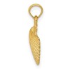 Black Bow Jewelry 14k Yellow Gold Polished Scallop Shell Pendant - 2 of 4