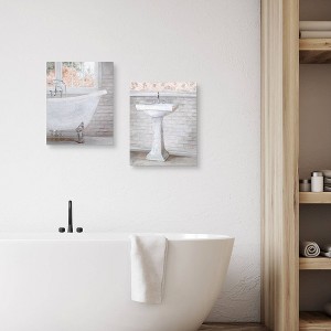 Masterpiece Art Gallery 16x20" Powder Room Peach I and II Wall Art - 1 of 4