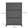 Freestanding Outdoor Privacy Screen,  Metal Decorative Privacy Screen Panels, for Climbing Plants, Ideal for Patio, Balcony, Deck - 2 of 4