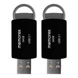 Memorex 64GB USB 3.1 2pk Flash Drive - Black