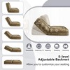 DOMETOUR Upholstered Human Dog Bed for Adult & Pets, with 5 Adjustable Position &Massage Pillow, Bean Bag Floor Sofa with 2 Soft Pillows - 3 of 4