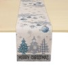 Unique Bargains Christmas Table Runner Black White 72"x13" 1 Pc - 4 of 4