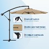GustoWave 10Ft Offset Hanging Patio Umbrella for Yard, Garden - 2 of 4