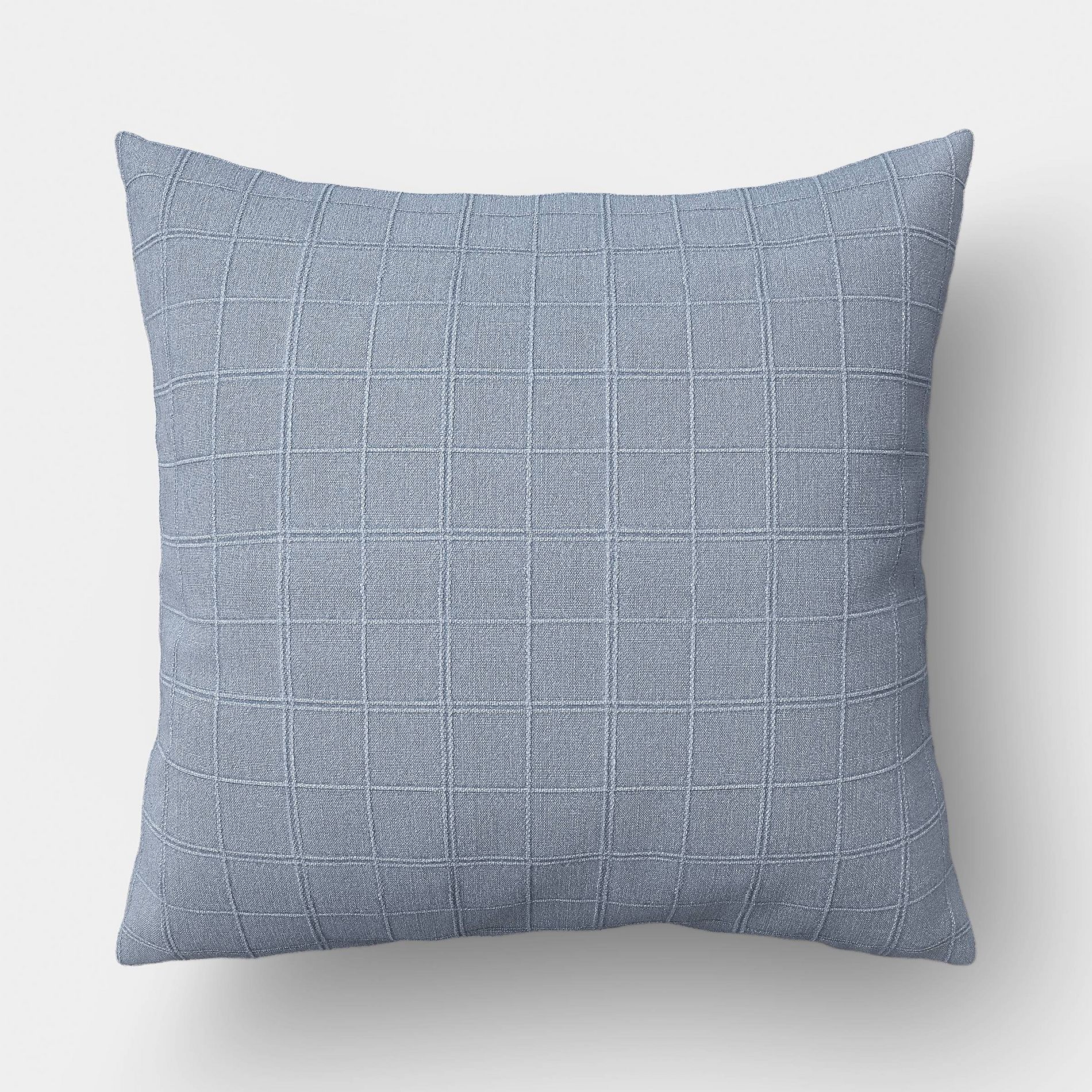 Woven Washed Windowpane Throw Pillow - Threshold™