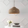 20" Eliza Coastal Bohemian Dome LED Pendant - JONATHAN Y: Iron Chain, UL Listed, Adjustable Height - 4 of 4