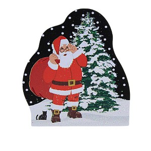 Cat's Meow Village 2.75 In Santa With His Bag Of Gifts North Pole Series Christmas Village Accessories - 1 of 3