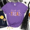 Simply Sage Market Women's Trick Or Treat Colorful Short Sleeve Graphic Tee - 2 of 4